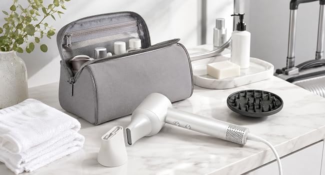 Nixyldon compact hair dryer for gym travel and daily styling