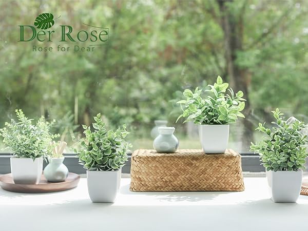 small fake plants