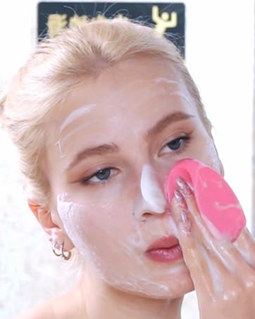 Silicone Face Scrubber,Manual Exfoliating Brush
