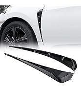 1 Pair Car Fender Side Vents ABS Compatible Fender Stickers Decorative Air Flow Intake Hole Grill...