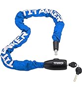 Titanker Bike Chain Lock, Security Anti-Theft Bike Lock Chain Bicycle Chain Lock Bike Locks for B...
