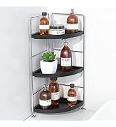NLBTW 3 Tier Bathroom Organizer Countertop,Corner Bathroom Counter Shelf Vanity Organizer and Sto...