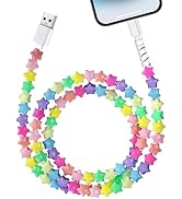 Aolcev for iPhone Charging Cord 66W Fast Charger Cable 3.3FT MFi Certified Cute Star Beaded Phone...