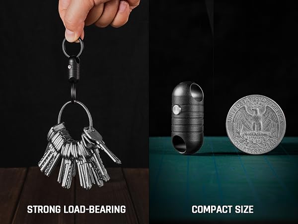 keychain connector locking keychain pull apart key chain
