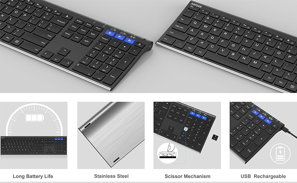 Multi Device Bluetooth Keyboard 3