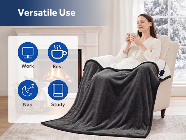 Electric throw Blanket