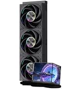 PCCOOLER DX360PRO 360mm AIO Liquid Cooler, Dual 4" IPS LCD, ARGB, 320W TDP | 2600RPM Pump, 3000RP...