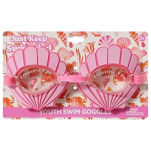 LUV HER Pink Seashell Youth Swim Goggles