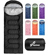 Sportneer Sleeping Bags for Adults, Warm & Cold Weather Sleeping Bag for Adults Kids Boys Girls -...