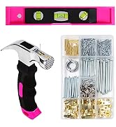 TOYIEW Picture Hanging Kit, 315pcs Hanging Hardware with Hooks, Wire, Nails, D Ring, Wall Hanging...