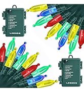 LOENDE 50-Count 8 Modes Christmas Lights with Timer, 18ft Battery Operated String Light Mini Ligh...