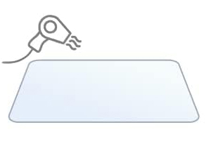clear desk pad