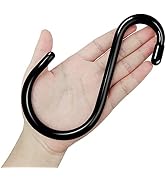 DINGEE 12 Pack 6 Inch Heavy Duty Large S Hook Vinyl Coated S Hooks for Hanging Plants,7mm Thickne...