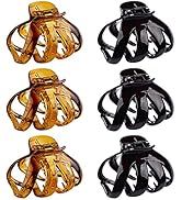Large Octopus Hair Clips for Thick and All Hair Types, 3.2" Strong Hold Jumbo Hair Jaw Clips for ...