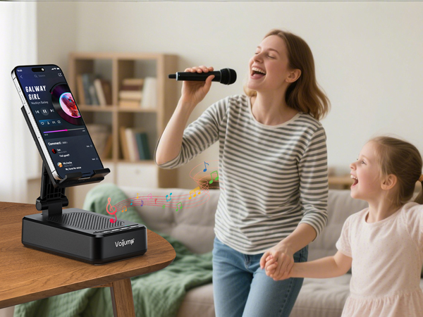 wireless induction audio speaker stand