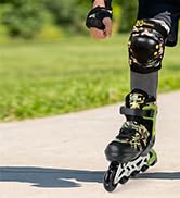 Kuxuan Boys Adjustable Inline Skates with Light up Wheels, Fun Illuminating Skates for Kids Girls...