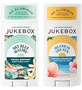 Jukebox Natural Deodorant for Women–Sky Blue Malibu & Island in the Sun Scents, Multi Pack- Alumi...