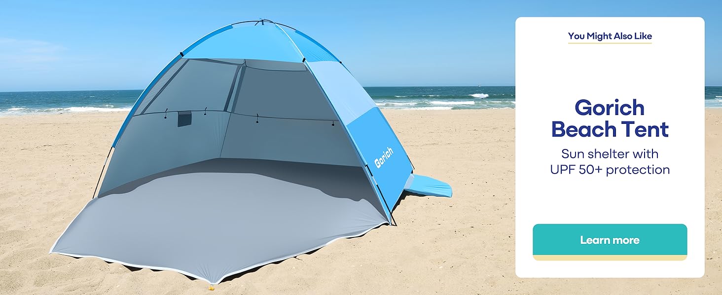 gorich beach tent sun shelter upf 50+ protection