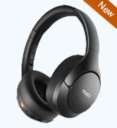 TOZO HT3 Hybrid Noise Cancelling Headphones, 90H Playtime Wireless Over Ear Bluetooth Headset, Sp...