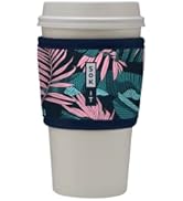 Sok It Hot Sok Reusable Neoprene Insulator Sleeve for Hot Coffee and Tea Cups (Midnight Tropics, ...