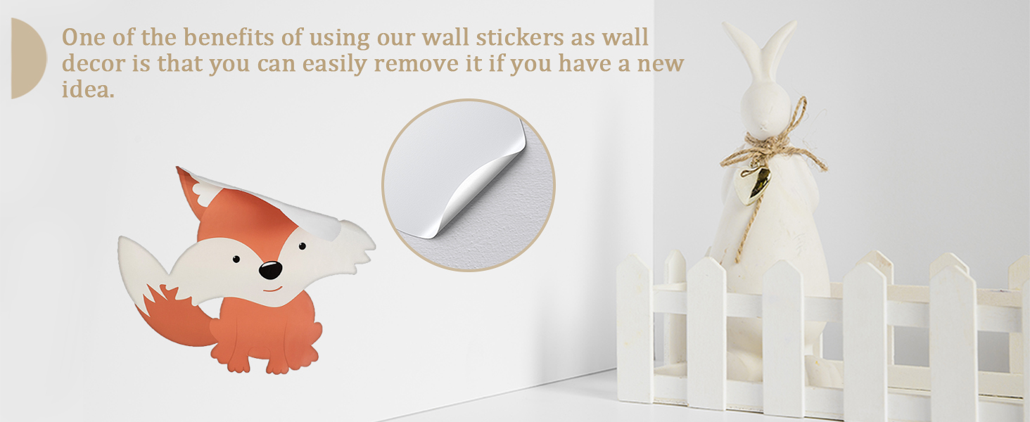 easy to apply, removable, peel and stick