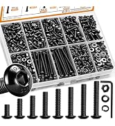 mankk 1001PCS M3 Screws,Hex Socket Button Head Bolt Assortment Kit M3 x 6/8/10/12/16/20/25/30mm M...