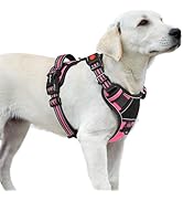 Eagloo Dog Harness for Large Dogs, Easy Wearing with 3 Buckles, Adjustable No Pull Pet Harness wi...