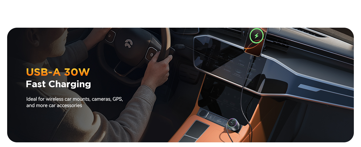 car usb charger multi port car charger usb c iphone car charger fast charging