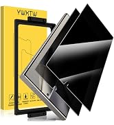 YWXTW EZ Unlock for Samsung Galaxy S24 Ultra Privacy Screen Protector, [0.1S Ultrasonic Fingerpri...