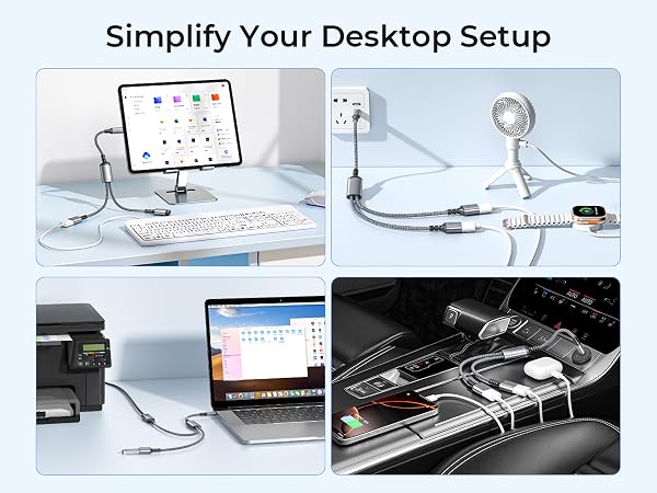USB C TO 2 USB CONVERTER