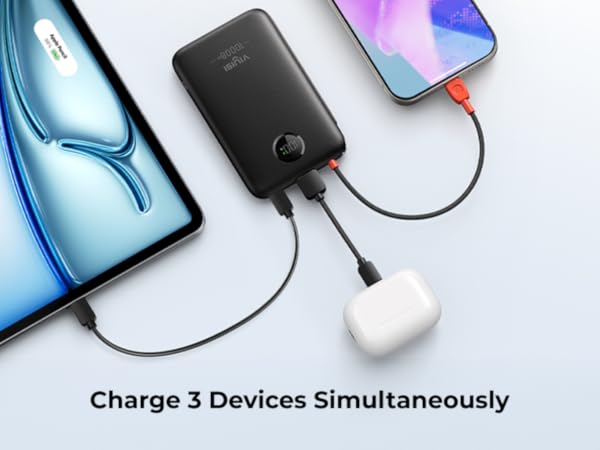 on the go portable charger with built-in cable
