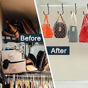 purse organizer for closet