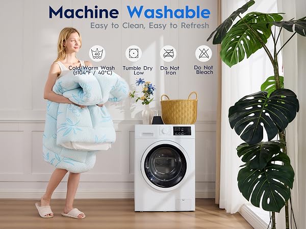Machine washable mattress pad for easy cleaning and everyday care
