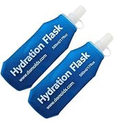 CXWLJL 500ml Soft Flask Collapsible Water Bottle Running Soft Flask Reservoir Handheld Folding Hy...