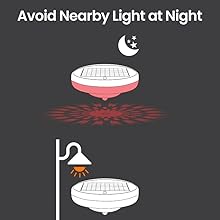 Avoid nearby light at night