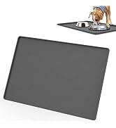 IYYI Cat Food Mat, Silicone Pet Food Mat for Floor, Waterproof Non Slip Pet Feeding Mat, Raised E...
