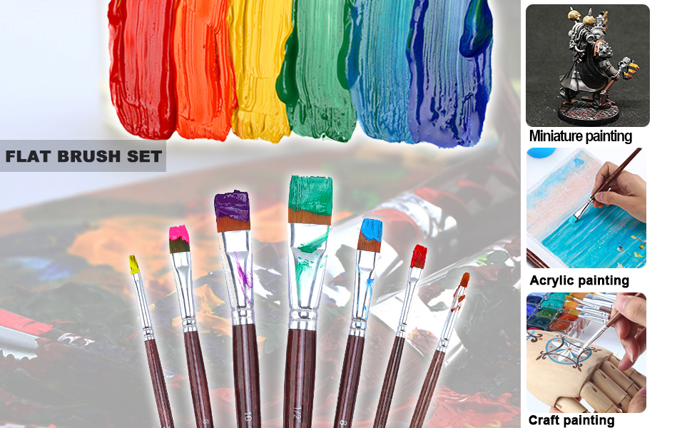 flat brush set