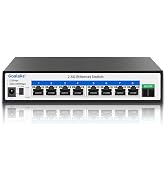 Goalake 8 Ports Ethernet Switch, 8X 2.5G RJ45 Ports and 1X 10G SFP Ports, 60Gbps Switching Capaci...