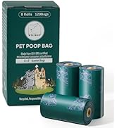 ATIFBOP Dog Poop Bags Rolls, Extra Thick and Leak-proof Poop Bags for Dogs, 8 Refill Rolls, Scent...