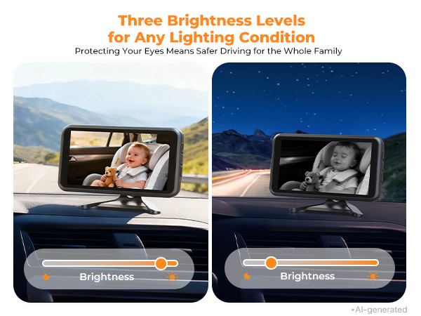 Baby Car Camera Rear-Facing Mirror Monitor Backseat