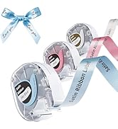 Phomemo P12 Satin Ribbon Label Tape for Gift Wrapping, Bows, Craft Wedding, 12mm x 2m Compatible ...