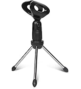 5 Core Mic Stand Desk Angle Adjustable Table Tripod Mirophone Holder Portable Desktop Stands Incl...