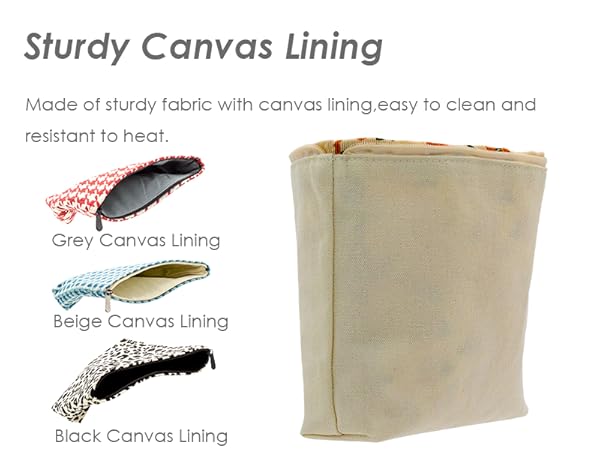 Sturdy Canvas Lining