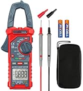 AstroAI Digital Clamp Meter Multimeter 4000 Counts Auto-ranging Amp Tester Measuring AC/DC Voltag...