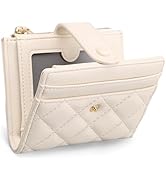 GAEKEAO Small Wallet for Women Slim Bifold Leather RFID Blocking Credit Card Holder Wallets Zippe...