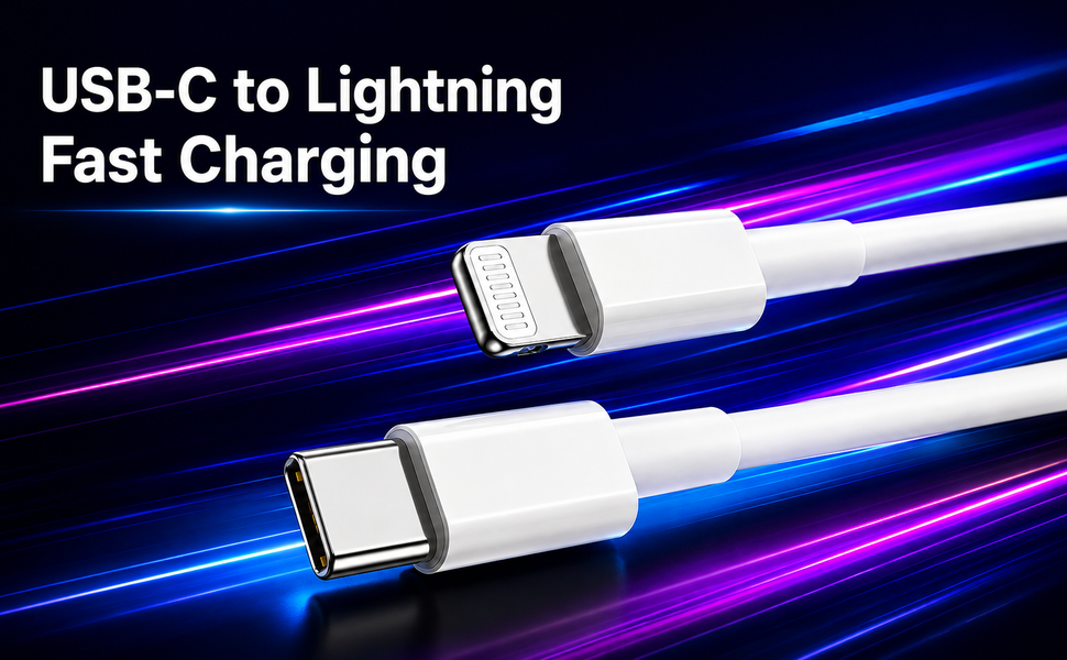 usb-c to lighrning fast charging