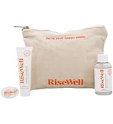 RiseWell Travel Dental Kit - TSA Approved Mineral Toothpaste, pH Balancing Travel Size Mouthwash,...