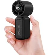 CIVPOWER Portable Mini Fan Handheld: Personal Travel Fan USB Rechargeable - 100 Speed Turbo Cooli...