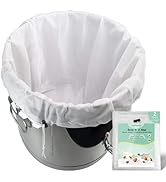 Bellamei Brew Bags Reusable 2 Pack 250 Micron Fine Mesh Bag for Fruit Cider Apple Grape Wine Pres...