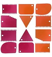 Cake Scraper Smoother Tool Set, DaKuan 12 pcs Cake Smoothing Cutter Plate Tool Combo, Cake Icing ...